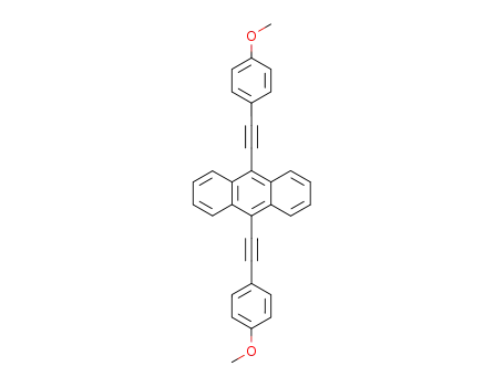 Molecular Structure of 80034-27-1 (9,10-BIS(4-METHOXYPHENYLETHYNYL)ANTHRACENE)
