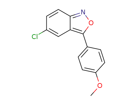 Molecular Structure of 728-22-3 (5-chloro-3-(4-methoxyphenyl)benzo[c]isoxazole)