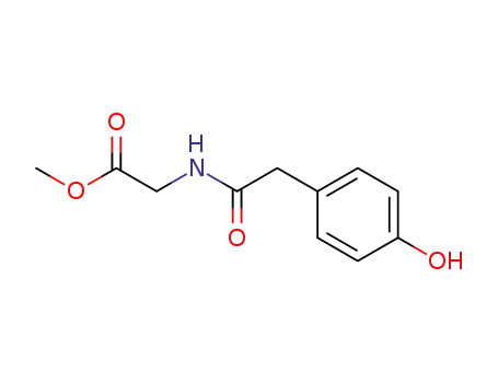 Molecular Structure of 62086-72-0 (methyl N-[(4-hydroxyphenyl)acetyl]glycinate)