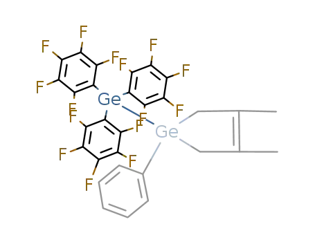 (C<sub>6</sub>F<sub>5</sub>)3Ge(C<sub>6</sub>H<sub>5</sub>)Ge(CH<sub>2</sub>CCH<sub>3</sub>)2