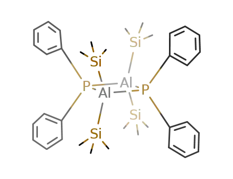 Molecular Structure of 111920-15-1 ({((CH<sub>3</sub>)3Si)2AlP(C<sub>6</sub>H<sub>5</sub>)2}2)