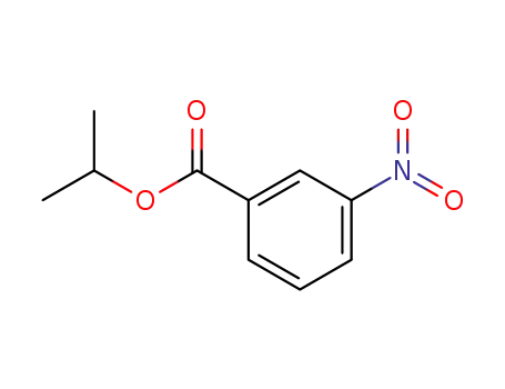 Molecular Structure of 6268-23-1 (Benzoic acid, 3-nitro-, 1-Methylethyl ester)