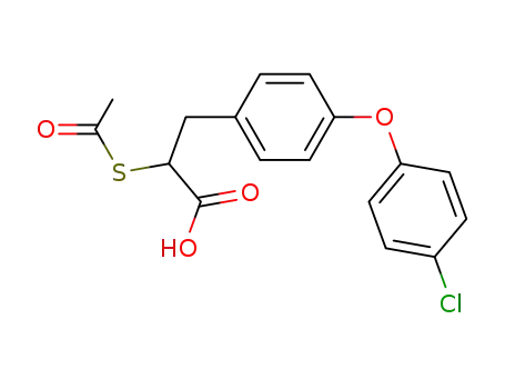 Benzenepropanoic acid, a-(acetylthio)-4-(4-chlorophenoxy)-