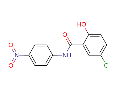 Molecular Structure of 4638-49-7 (N-(4-Nitrophenyl)-5-chlorosalicylamide)