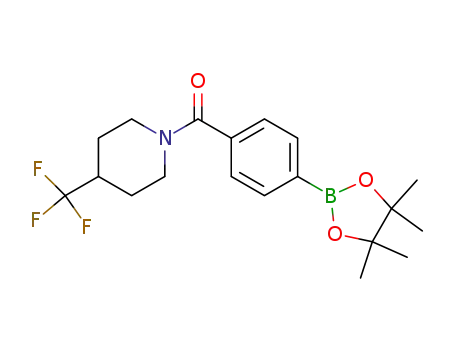 (4-Trifluoromethyl-piperidin-1-yl)-[4-(4,4,5,5-tetramethyl-[1,3,2]dioxaborolan-2-yl)-phenyl]-methanone