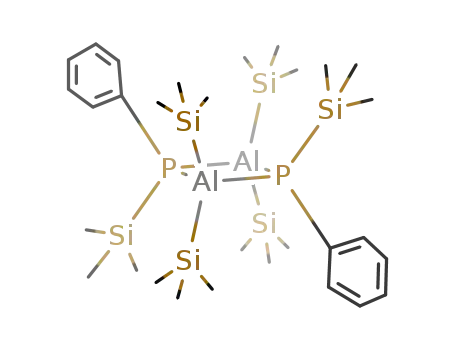 Molecular Structure of 118334-37-5 ({((CH<sub>3</sub>)3Si)2AlP(C<sub>6</sub>H<sub>5</sub>)Si(CH<sub>3</sub>)3}2)