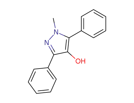 Molecular Structure of 35228-99-0 (1H-Pyrazol-4-ol, 1-methyl-3,5-diphenyl-)