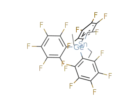 Molecular Structure of 54008-46-7 (tris-(pentafluoro phenyl) (triethyl stannyl) germane)