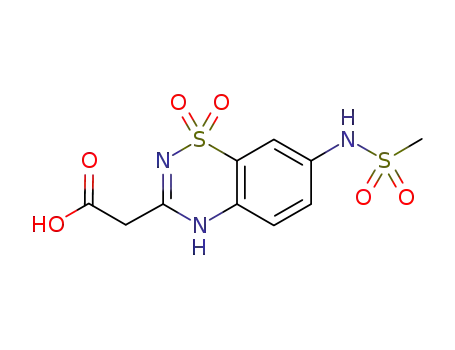 (7-methanesulfonylamino-1,1-dioxo-1,4-dihydro-1λ6-benzo[e][1,2,4]thiadiazin-3-yl)-acetic acid