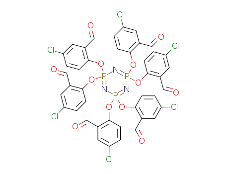 Molecular Structure of 1443380-71-9 (hexa(4-chloro-2-formylphenoxy)cyclotriphosphazene)