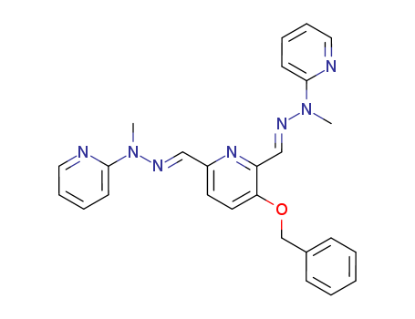 2,6-Pyridinedicarboxaldehyde, 3-(phenylmethoxy)-, bis(methyl-2-pyridinylhydrazone)