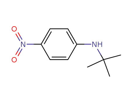 Molecular Structure of 4138-38-9 (N-(1,1-Dimethylethyl)-4-nitrobenzenamine)