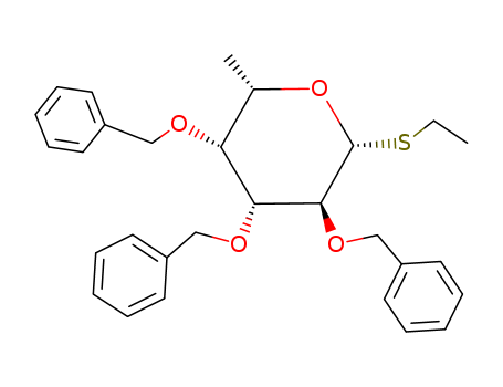 b-L-Galactopyranoside, ethyl6-deoxy-2,3,4-tris-O-(phenylmethyl)-1-thio-