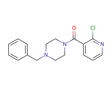 Molecular Structure of 544428-67-3 ((4-benzylpiperazin-1-yl)(2-chloropyridin-3-yl)Methanone)