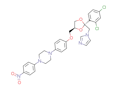 Piperazine,
1-[4-[[2-(2,4-dichlorophenyl)-2-(1H-imidazol-1-ylmethyl)-1,3-dioxolan-4-
yl]methoxy]phenyl]-4-(4-nitrophenyl)-, cis-