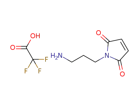 Molecular Structure of 886209-47-8 (N-(3-Aminopropyl)maleimide trifluoroacetate salt)