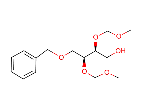 Molecular Structure of 99891-37-9 ((-)-(2S,3S)-4-benzyloxy-2,3-bis(methoxymethoxy)butane-1-ol)