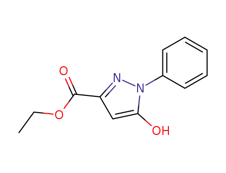 Molecular Structure of 27241-29-8 (1H-Pyrazole-3-carboxylic acid, 5-hydroxy-1-phenyl-, ethyl ester)