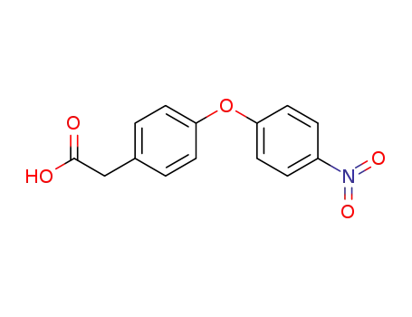 Molecular Structure of 63349-39-3 (2-(4-(4-NITROPHENOXY)PHENYL)ACETIC ACID)