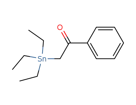 Molecular Structure of 24581-40-6 (α-Triaethylstannyl-acetophenon)