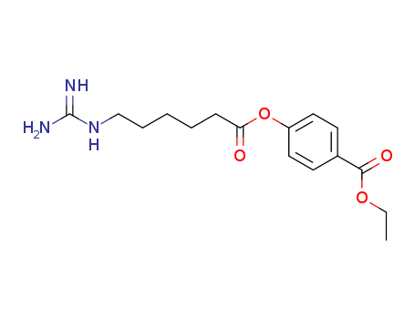Benzoic acid,4-[[6-[(aminoiminomethyl)amino]-1-oxohexyl]oxy]-, ethyl ester