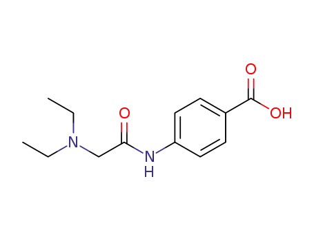 Molecular Structure of 302601-82-7 (4-(2-DIETHYLAMINO-ACETYLAMINO)-BENZOIC ACID)