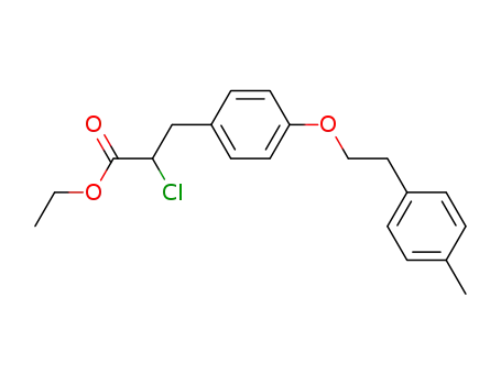 2-Chloro-3-[4-(2-p-tolyl-ethoxy)-phenyl]-propionic acid ethyl ester