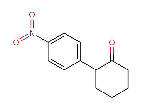 Molecular Structure of 52648-78-9 (Cyclohexanone, 2-(4-nitrophenyl)-)