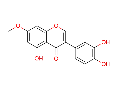 Molecular Structure of 529-60-2 (7-METHOXY-3'',4'',5-TRIHYDROXYISOFLAVONE)