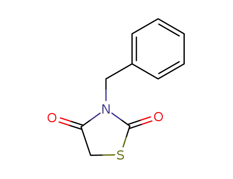 Molecular Structure of 37868-80-7 (2,4-Thiazolidinedione, 3-(phenylmethyl)-)
