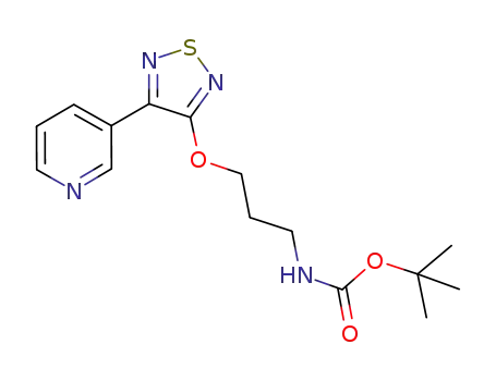 3-(3-(3-(tert-butoxycarbonylamino)propoxy)-1,2,5-thiadiazol-4-yl)pyridine