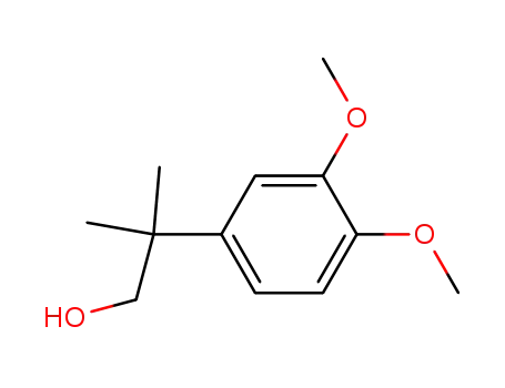 Molecular Structure of 70822-01-4 (2-(3,4-dimethoxy-phenyl)-2-methyl-propan-1-ol)