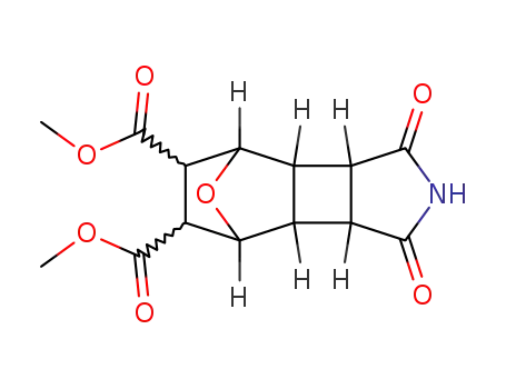 Molecular Structure of 62814-81-7 (1,3-dioxo-decahydro-4,7-epioxido-benzo[3,4]cyclobuta[1,2-<i>c</i>]pyrrole-5,6-dicarboxylic acid dimethyl ester)