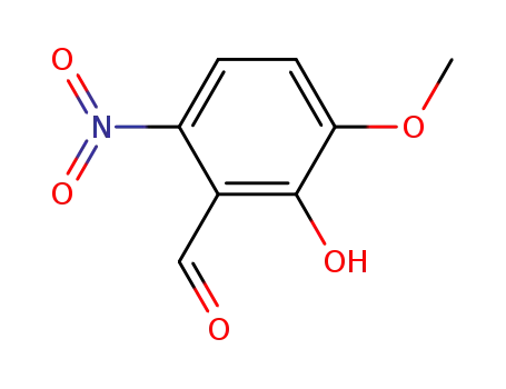 Molecular Structure of 2426-86-0 (2-hydroxy-3-methoxy-6-nitrobenzaldehyde)