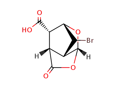 (+/-)-7<i>syn</i>-bromo-3<i>endo</i>-hydroxy-2-oxa-norbornane-5<i>endo</i>,6<i>endo</i>-dicarboxylic acid-5-lactone