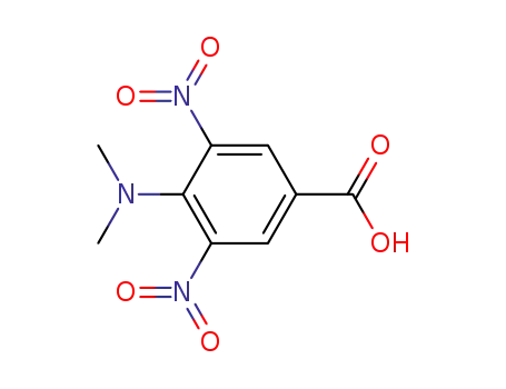 Molecular Structure of 82366-55-0 (4-DIMETHYLAMINO-3,5-DINITROBENZOIC ACID)