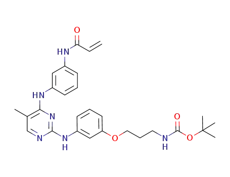 tert-butyl 3-(3-(4-(3-acrylamidophenylamino)-5-methylpyrimidin-2-ylamino)phenoxy)propylcarbamate