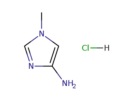 Molecular Structure of 89088-69-7 (1-Methyl-1H-iMidazol-4-aMine hydrochloride)