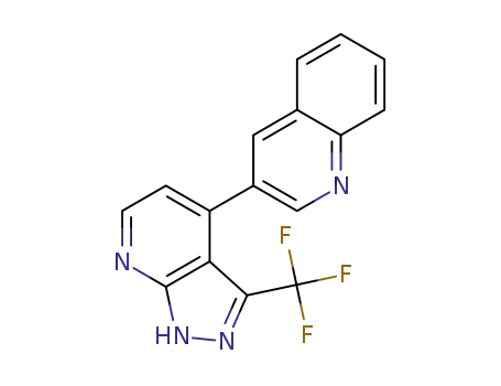 3-{3-(Trifluoromethyl)-1H-pyrazolo[3,4-b]pyridin-4-yl}quinoline