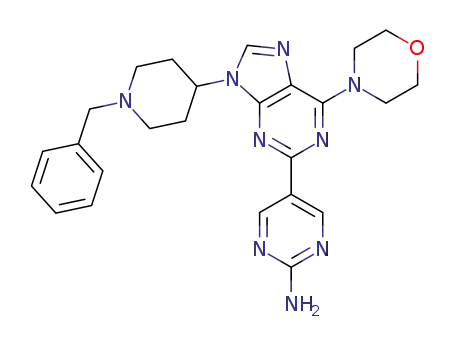 5-[9-(1-benzylpiperidin-4-yl)-6-morpholin-4-yl-9H-purin-2-yl]pyrimidin-2-amine