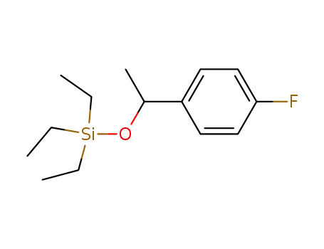 Molecular Structure of 60221-77-4 (Silane, triethyl[1-(4-fluorophenyl)ethoxy]-)