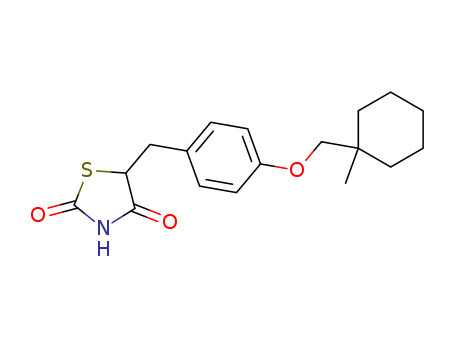 2,4-Thiazolidinedione,5-[[4-[(1-methylcyclohexyl)methoxy]phenyl]methyl]-