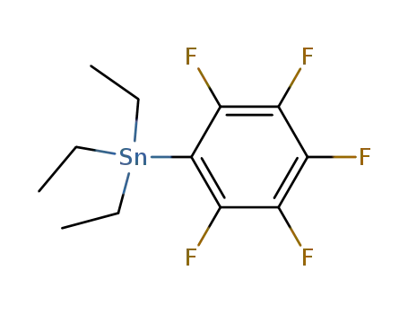 Stannane, triethyl(pentafluorophenyl)-