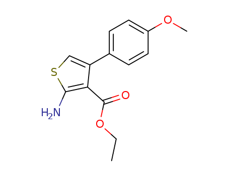 3-Thiophenecarboxylicacid, 2-amino-4-(4-methoxyphenyl)-, ethyl ester