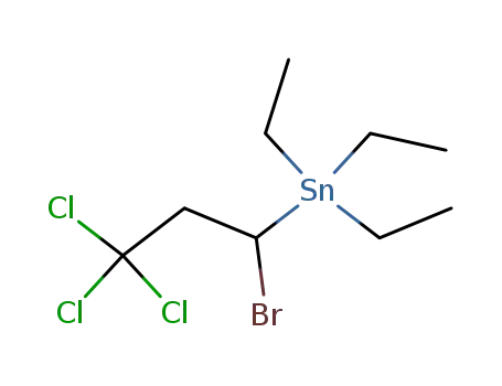 Molecular Structure of 101935-64-2 (triethyl-(1-bromo-3,3,3-trichloro-propyl)-stannane)