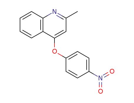 Molecular Structure of 83842-46-0 (Quinoline, 2-methyl-4-(4-nitrophenoxy)-)