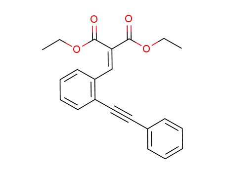 Molecular Structure of 1028981-50-1 (diethyl 2-(2-(phenylethynyl)benzylidene)malonate)