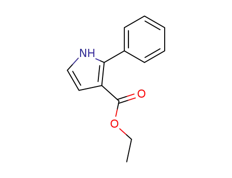 Molecular Structure of 38597-58-9 (ethyl 2-phenyl-1H-pyrrole-3-carboxylate)
