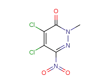 3(2H)-Pyridazinone, 4,5-dichloro-2-methyl-6-nitro-
