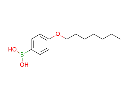 Molecular Structure of 136370-19-9 (4-(N-HEPTYLOXY)BENZENEBORONIC ACID)